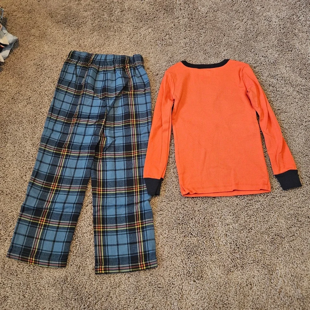 Gymboree Pajama Set Kids Size 6 NEW Glow In The Dark‎ Plaid Rad Gymmies PJ Sleep